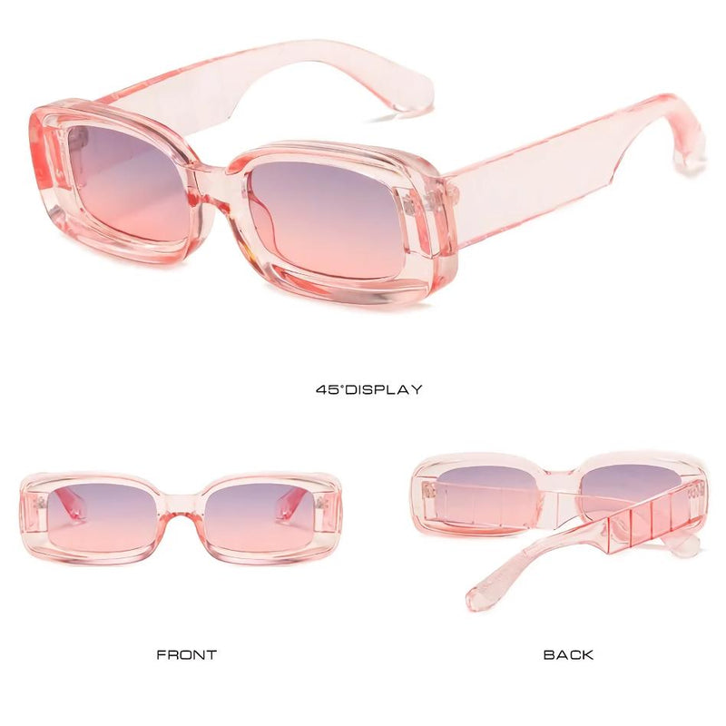 Clear plastic retro sunglasses, view 19 - MRSLM