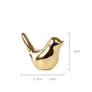 nordic golden ceramic bird decoration, view 3 - MRSLM