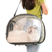 transparent foldable cat carrier bag, view 13 - MRSLM