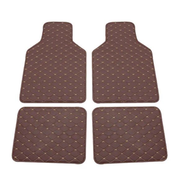 waterproof leather car floor mats, view 3 - MRSLM