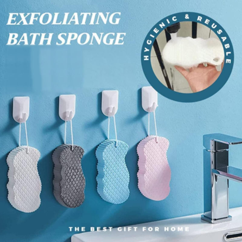 exfoliating bath sponge, view 7 - MRSLM