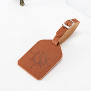 Compass PU leather luggage tag, view 11 - MRSLM