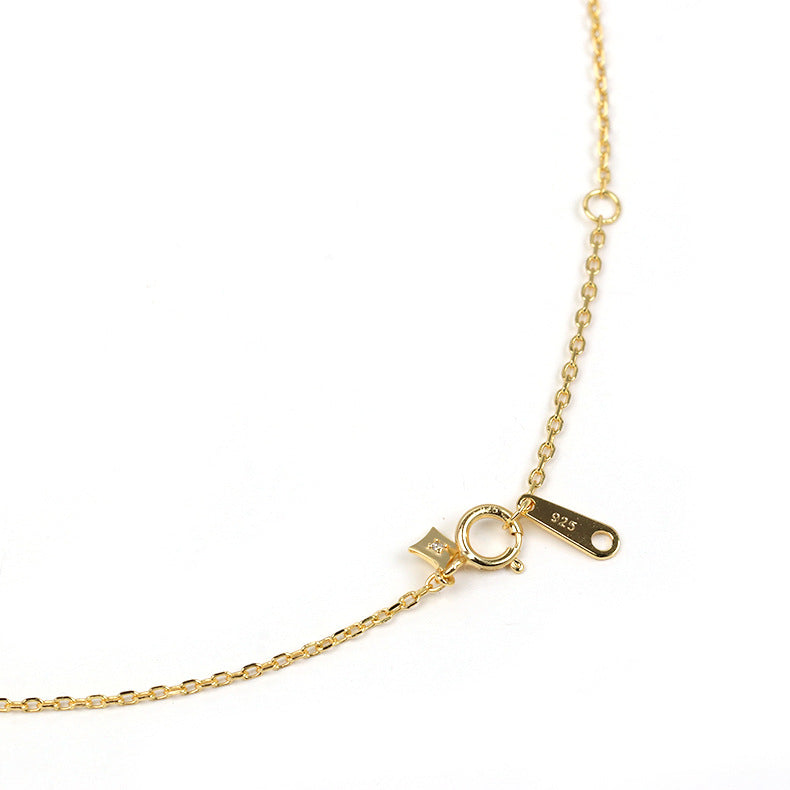 romantic garden cordierite silver necklace, view 4 - MRSLM