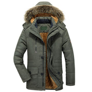Men's fleece-lined hooded military jacket, view 5 - MRSLM