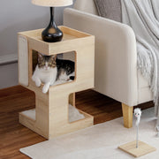 two-piece cat bed set with teaser - MRSLM