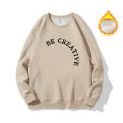 loose thick round neck sweatshirt, view 5 - MRSLM