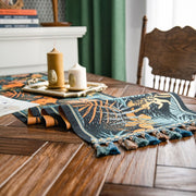 tropical print table runner, view 6 - MRSLM