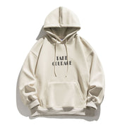hooded sweater letter print loose top, view 6 - MRSLM