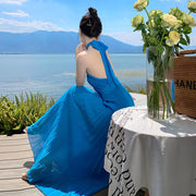 Elegant halter dress, view 2 - MRSLM