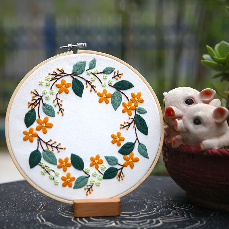 Sweet osmanthus embroidery kit, view 5 - MRSLM
