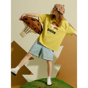 high-waisted plaid shorts, view 4 - MRSLM