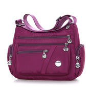 women's multi-pocket nylon crossbody bag - MRSLM