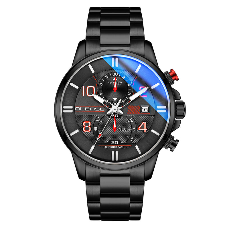 men's quartz watch stainless steel strap - MRSLM