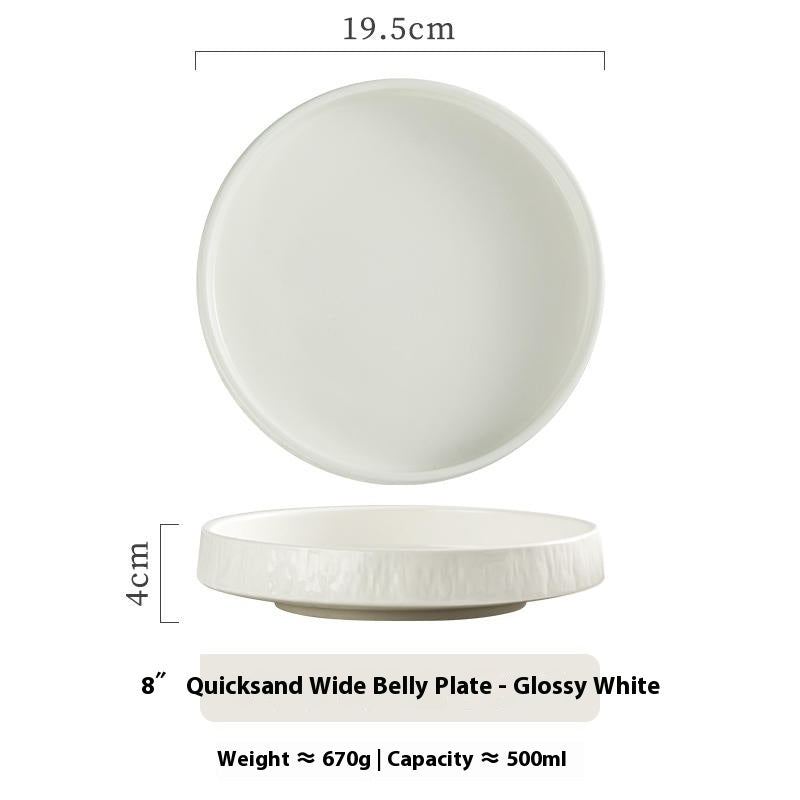 household creative ceramic plate, view 6 - MRSLM