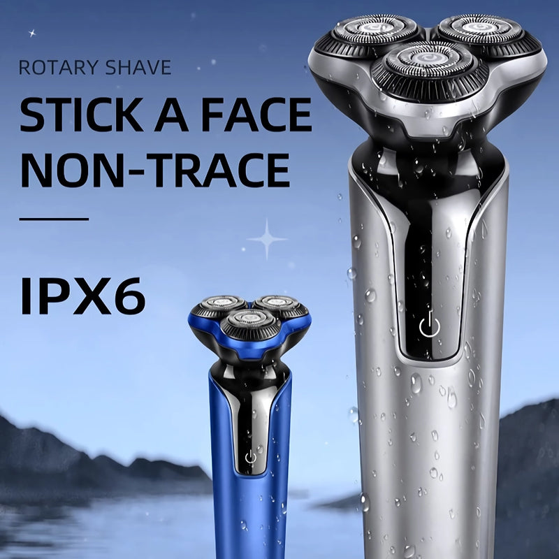 triple blade electric shaver, view 4 - MRSLM