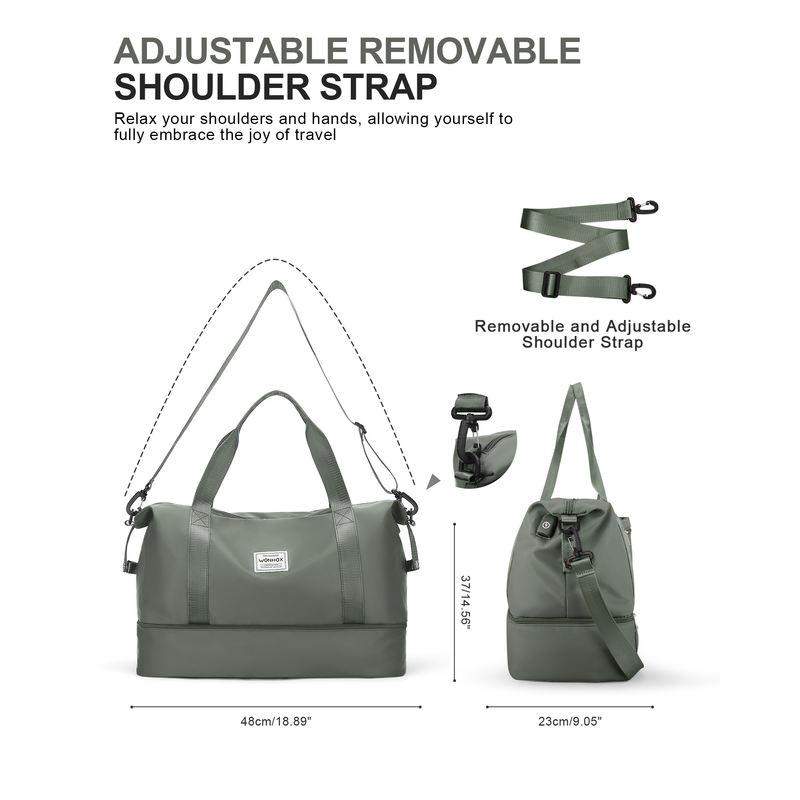 large expandable travel duffel bag, view 8 - MRSLM