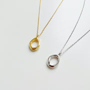 925 silver water drop necklace, view 2 - MRSLM