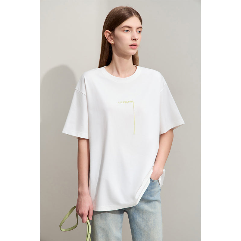 embroidered tassel tee, view 2 - MRSLM