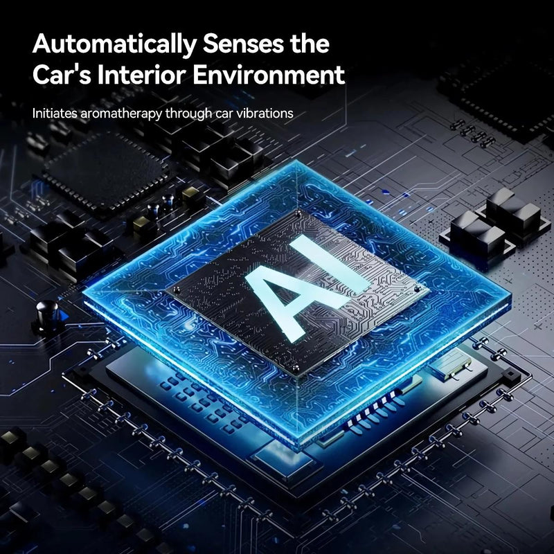 Smart black touch control car diffuser, view 6 - MRSLM