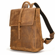 crazy horse leather backpack, view 4 - MRSLM