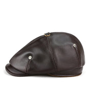 British retro men's leather beret, view 10 - MRSLM
