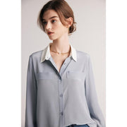 women's silk dress shirt, view 16 - MRSLM
