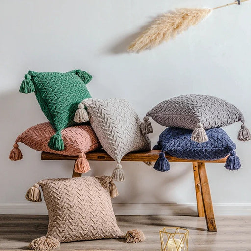 soft knit chenille cushion cover - MRSLM
