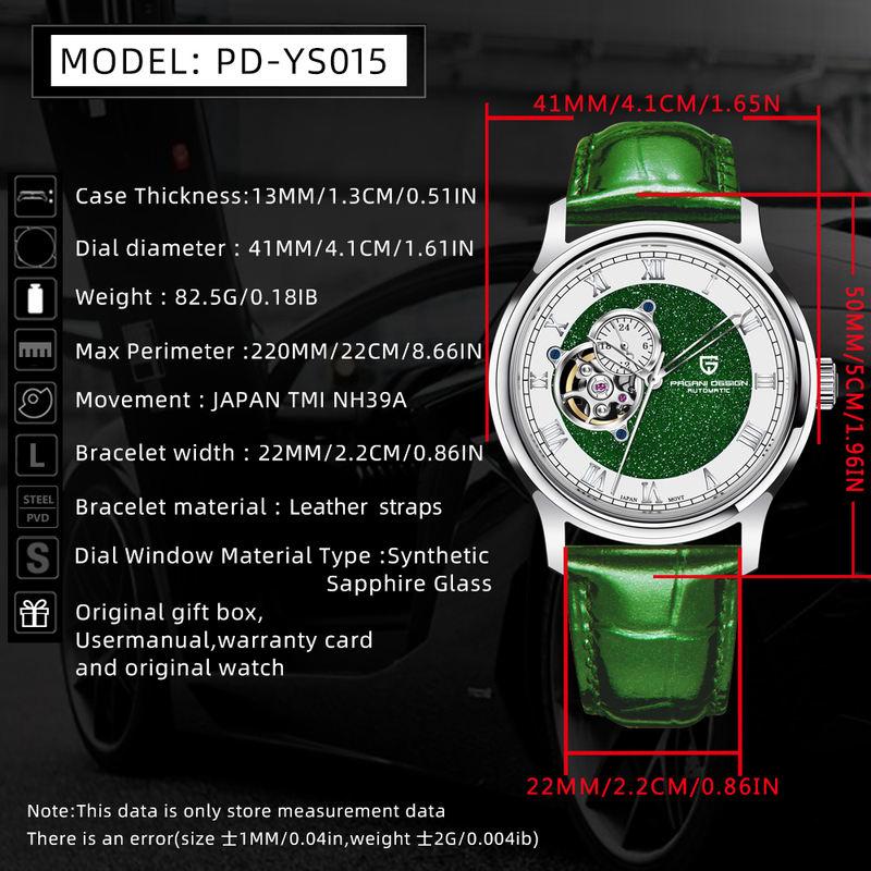 starry sky men's automatic watch, view 10 - MRSLM