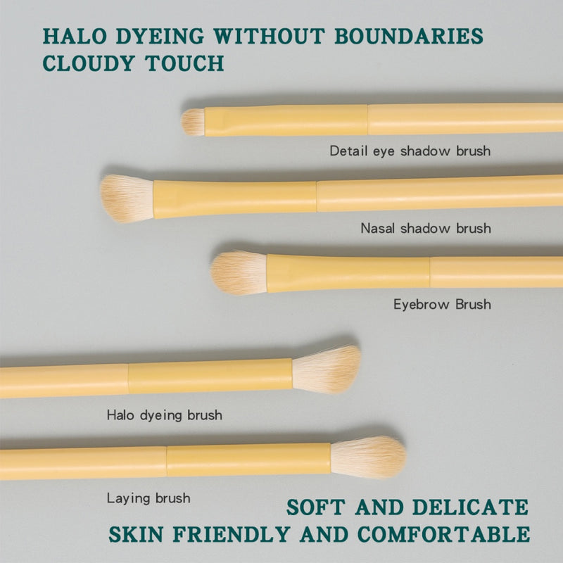 9-piece makeup brush set, view 6 - MRSLM