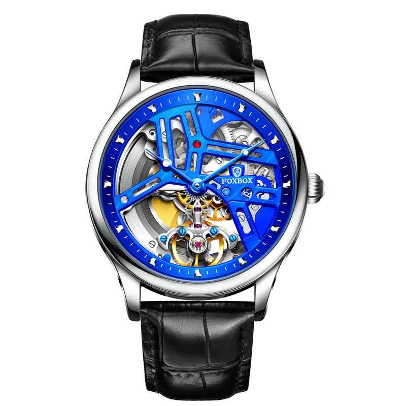 men's automatic skeleton watch, view 7 - MRSLM