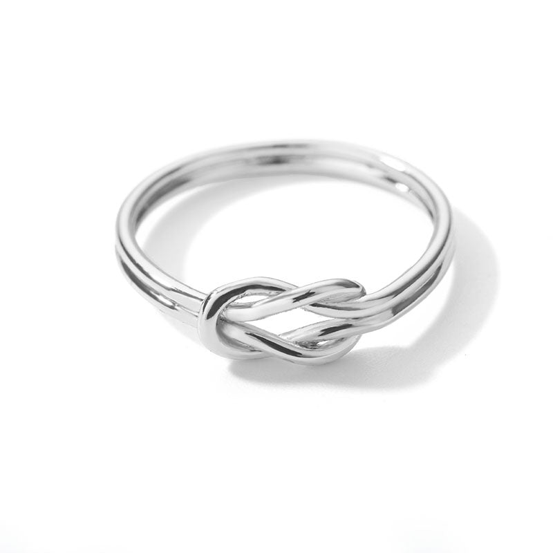 stainless steel gold twist ring, view 2 - MRSLM