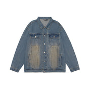 Men's washed denim jacket, view 7 - MRSLM