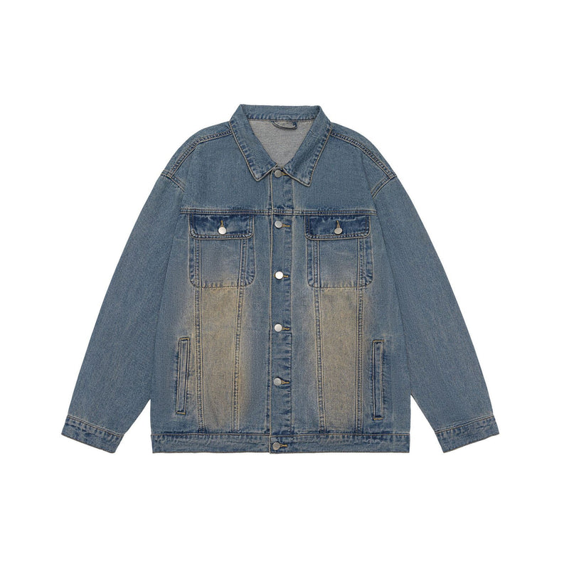 Men's washed denim jacket, view 7 - MRSLM