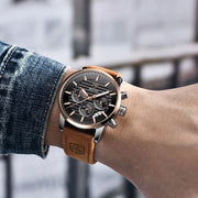 men's gold-tone quartz watch, view 7 - MRSLM