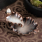 leaf tower ceramic backflow incense burner - MRSLM