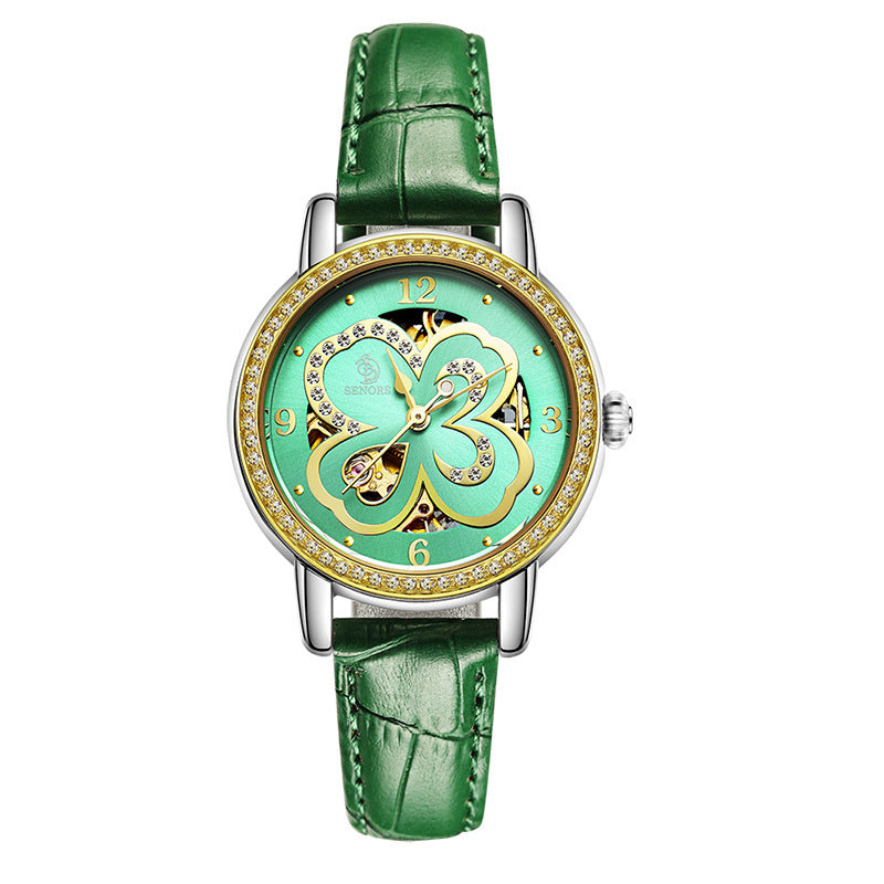 ladies luminous belt watch, view 3 - MRSLM
