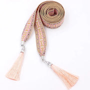 boho tassel chain waist belt, view 7 - MRSLM
