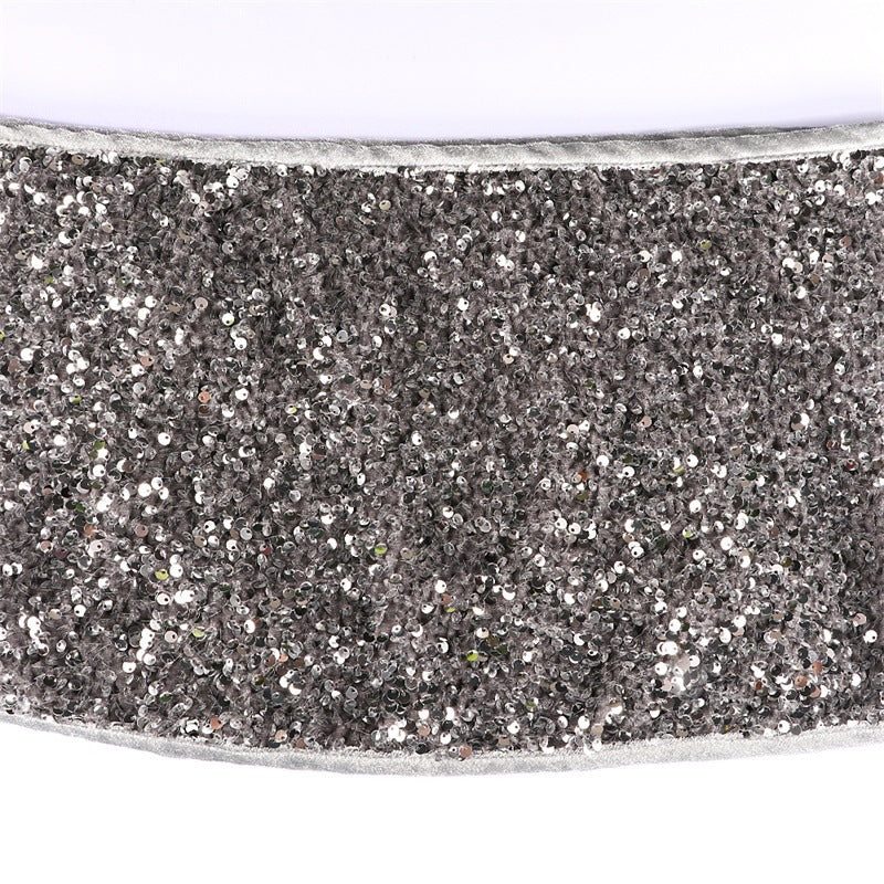 sequin christmas tree skirt, view 2 - MRSLM
