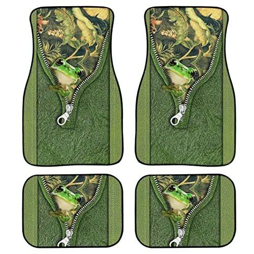 Red rose printed all-weather car floor mats, view 4 - MRSLM