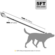 double handle nylon dog leash, view 13 - MRSLM