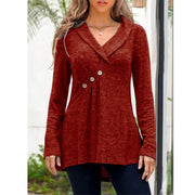 women's v-neck button knit sweater, view 6 - MRSLM