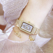 full diamond ladies quartz watch, view 3 - MRSLM
