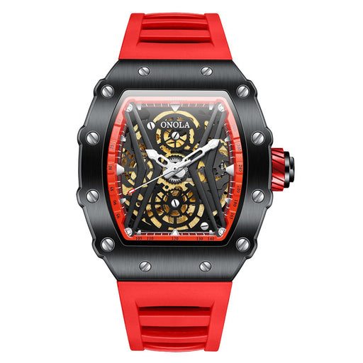 men's sports automatic silicone watch, view 3 - MRSLM