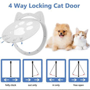 Magnetic self-closing pet screen door, view 6 - MRSLM