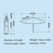 floral folding umbrella, view 7 - MRSLM