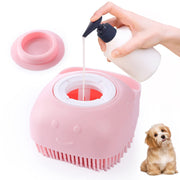 silicone dog bath brush, view 2 - MRSLM