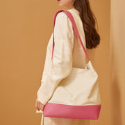 casual canvas patchwork tote for women, view 3 - MRSLM
