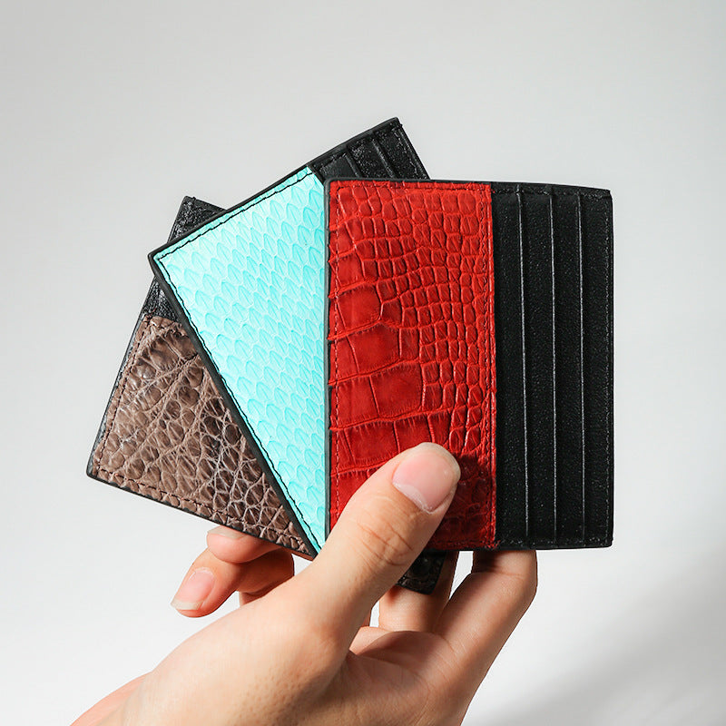genuine leather card holder wallet - MRSLM