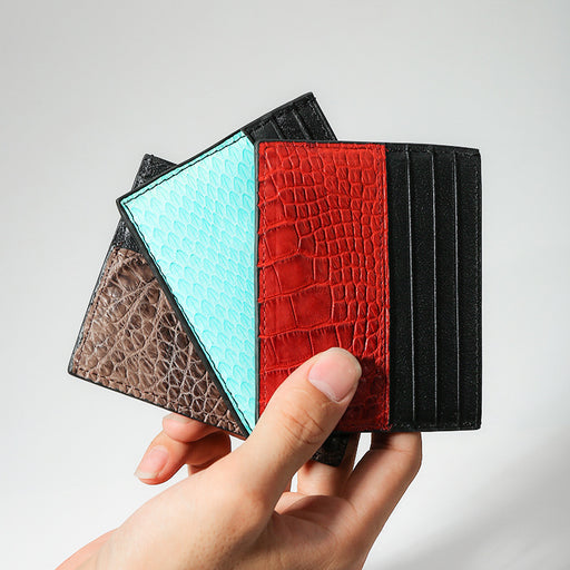 genuine leather card holder wallet - MRSLM