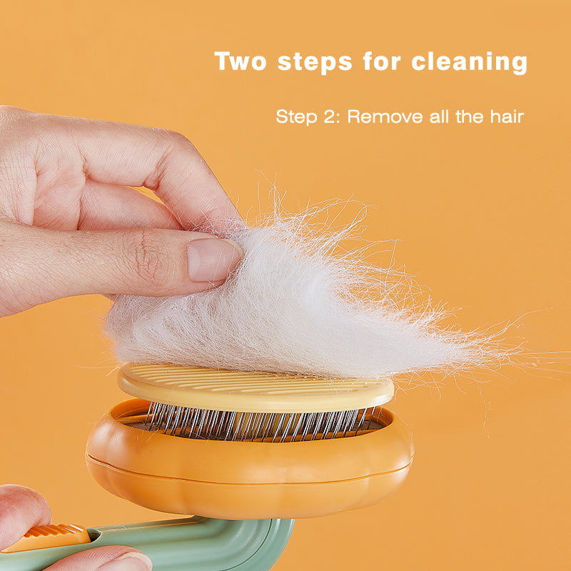 pumpkin pet brush, view 5 - MRSLM